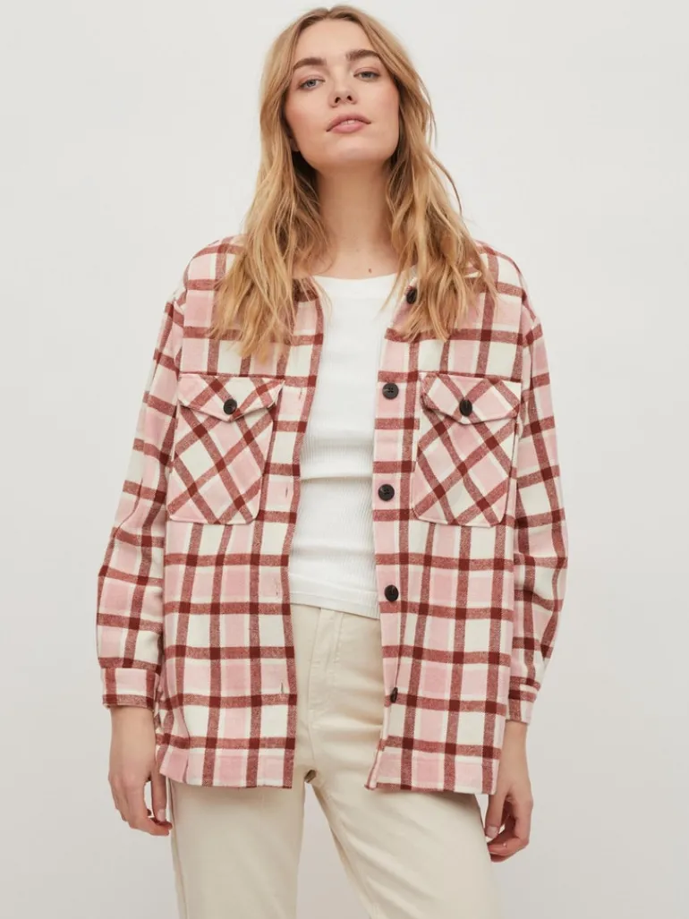 VIKIKI L/S SHACKET cloud dancer