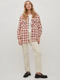 VIKIKI L/S SHACKET cloud dancer