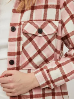 VIKIKI L/S SHACKET cloud dancer