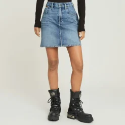 Viktoria Short Skirt Clean Edge wmn faded sea point blue