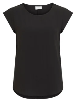 VILOVIE CAPSLEEVE TOP/SU - NOOS black
