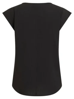 VILOVIE CAPSLEEVE TOP/SU - NOOS black