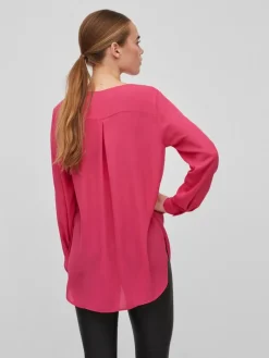 VILUCY L/S SHIRT - NOOS pink yarrow