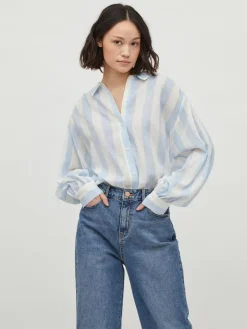 VILULLY L/S OVERSIZE SHIRT/VOL cloud dancer 4