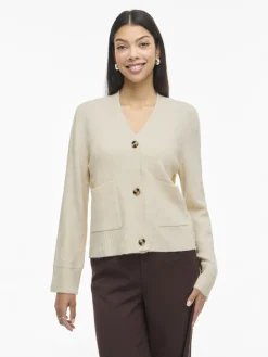 VIMIRAZ V-NECK L/S KNIT CARDIGAN/PB birch