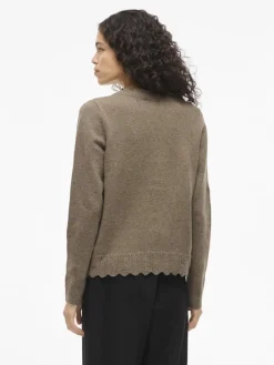 VINIKOLINA V-NECK L/S KNIT CARDIGAN falcon