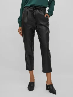 VINILLE RW COATED 7/8 PANTS - NOOS black
