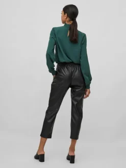 VINILLE RW COATED 7/8 PANTS - NOOS black