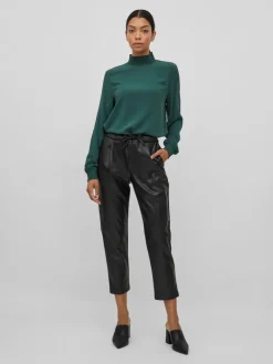 VINILLE RW COATED 7/8 PANTS - NOOS black
