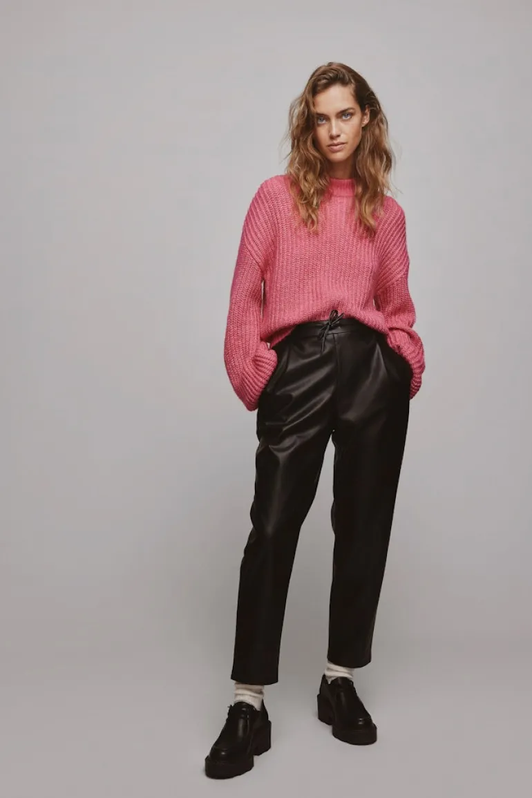 VINILLE RW COATED 7/8 PANTS - NOOS black