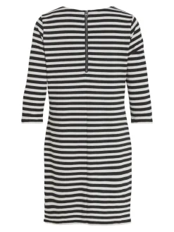 VININNY 3/4 O-NECK DRESS - NOOS black beauty