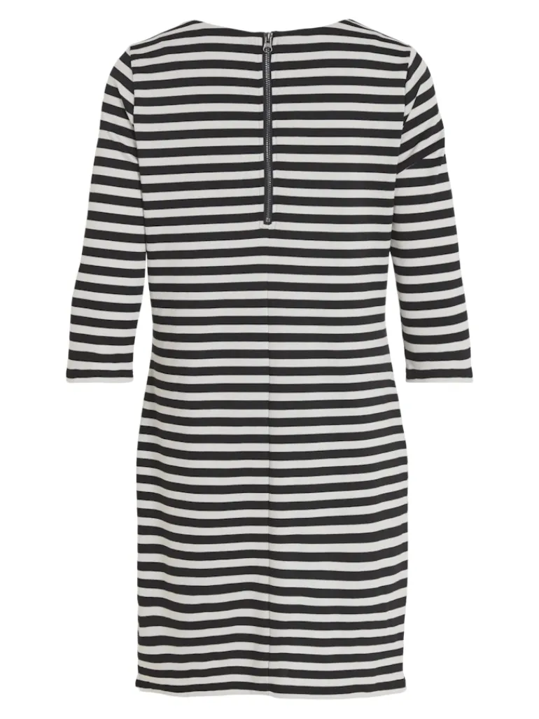 VININNY 3/4 O-NECK DRESS - NOOS black beauty