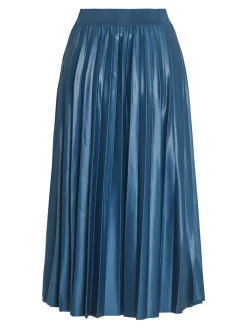 VINITBAN MIDI SKIRT - NOOS moroccan blue
