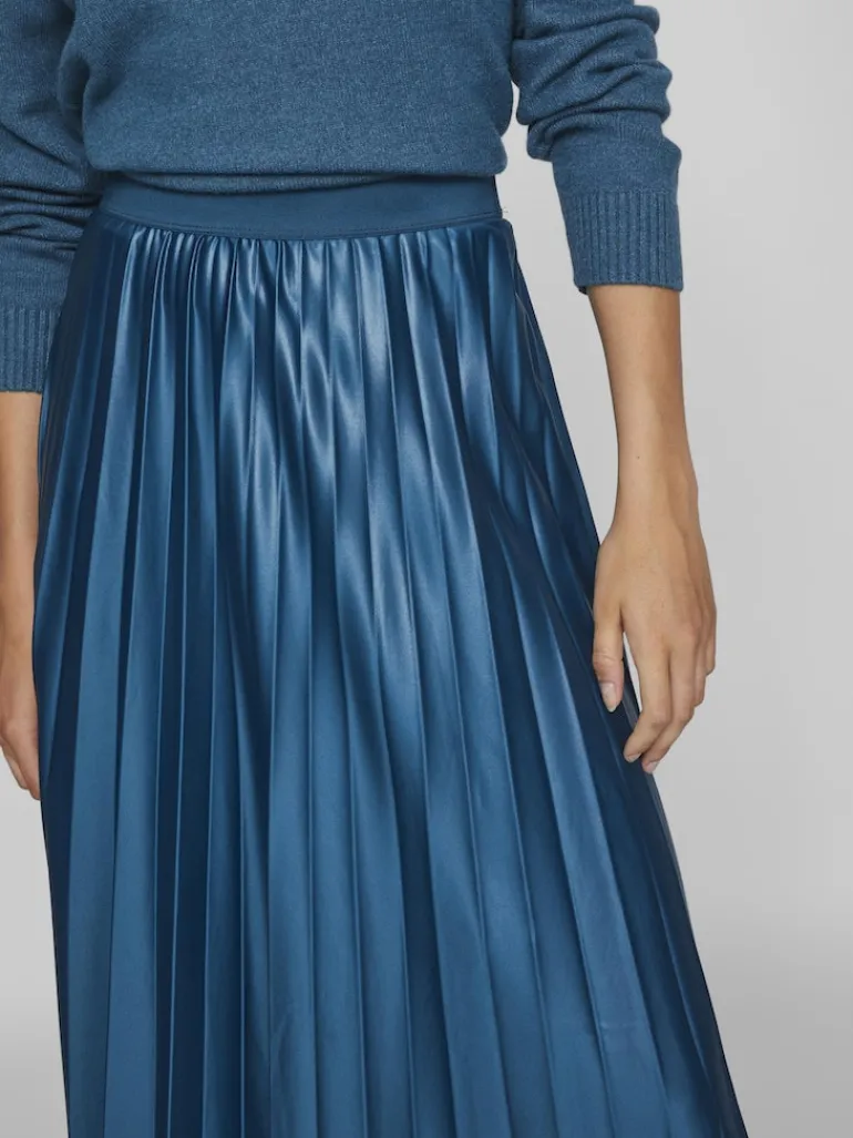 VINITBAN MIDI SKIRT - NOOS moroccan blue