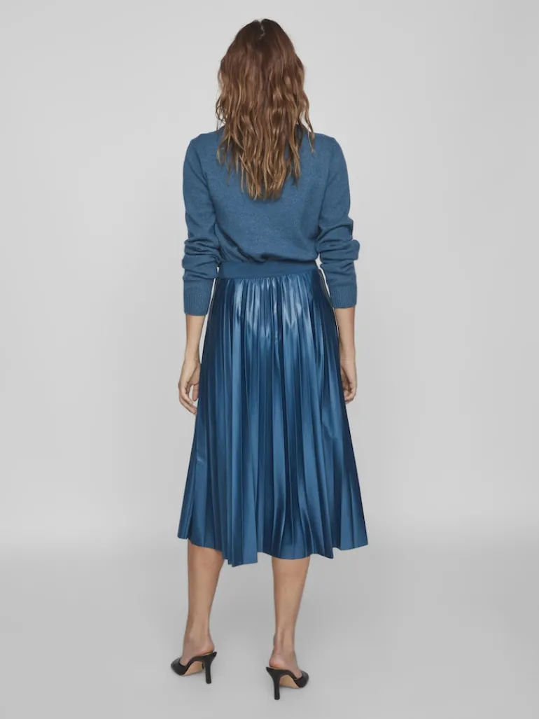 VINITBAN MIDI SKIRT - NOOS moroccan blue