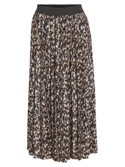 VINITBAN PRINT MIDI SKIRT - NOOS black1