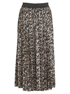 VINITBAN PRINT MIDI SKIRT - NOOS black1