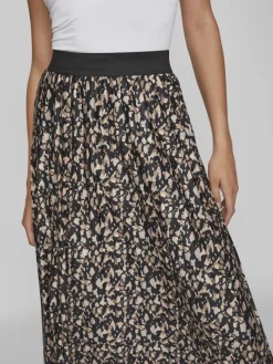 VINITBAN PRINT MIDI SKIRT - NOOS black1