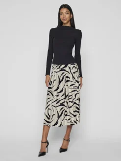 VINITBAN PRINT MIDI SKIRT - NOOS birch6