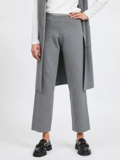 VIOLIVIE RW 7/8 KNIT PANT/SU medium grey melange