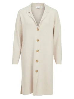 VIOLIVINJA L/S LONG KNIT COATIGAN/SU super light natural melan