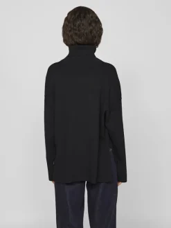 VIOSTRIA ROLLNECK L/S KNIT TOP-NOOS black beauty