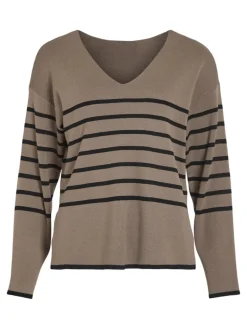 VIOSTRIA V-NECK L/S REV TOP-NOOS fossil