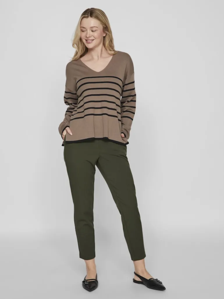 VIOSTRIA V-NECK L/S REV TOP-NOOS fossil