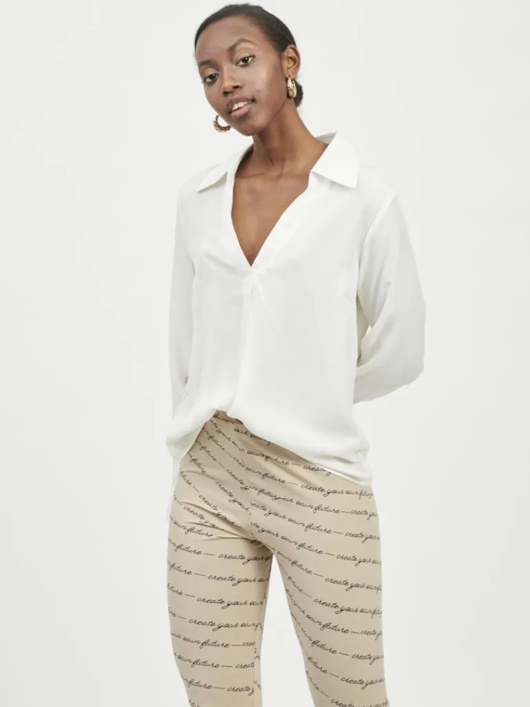 VIPALLI L/S TOP/PB whisper white