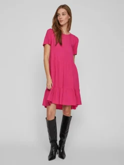 VIPAYA S/S DRESS pink yarrow