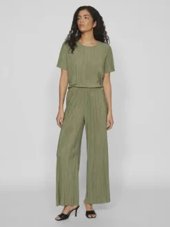 VIPLISA HW LOOSE PANTS - NOOS oil green