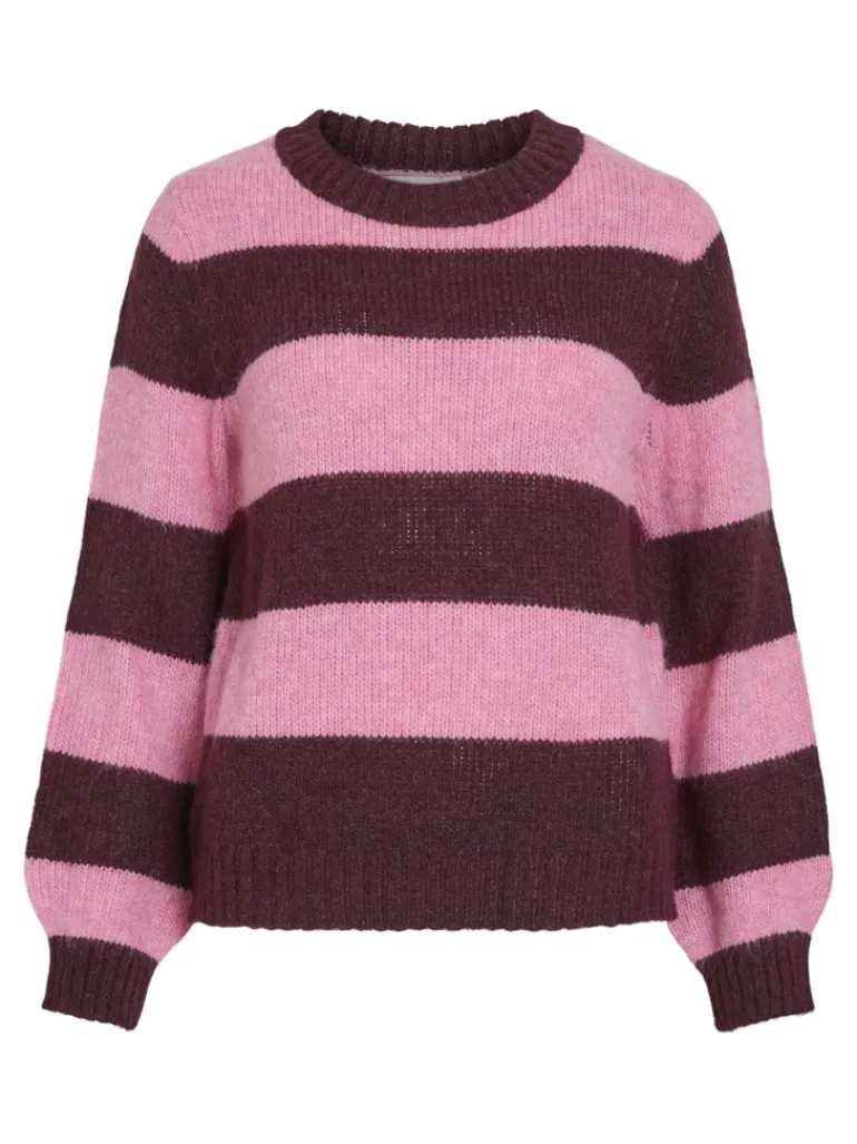 VIPOLANA NEW L/S STRIPE KNIT TOP fig