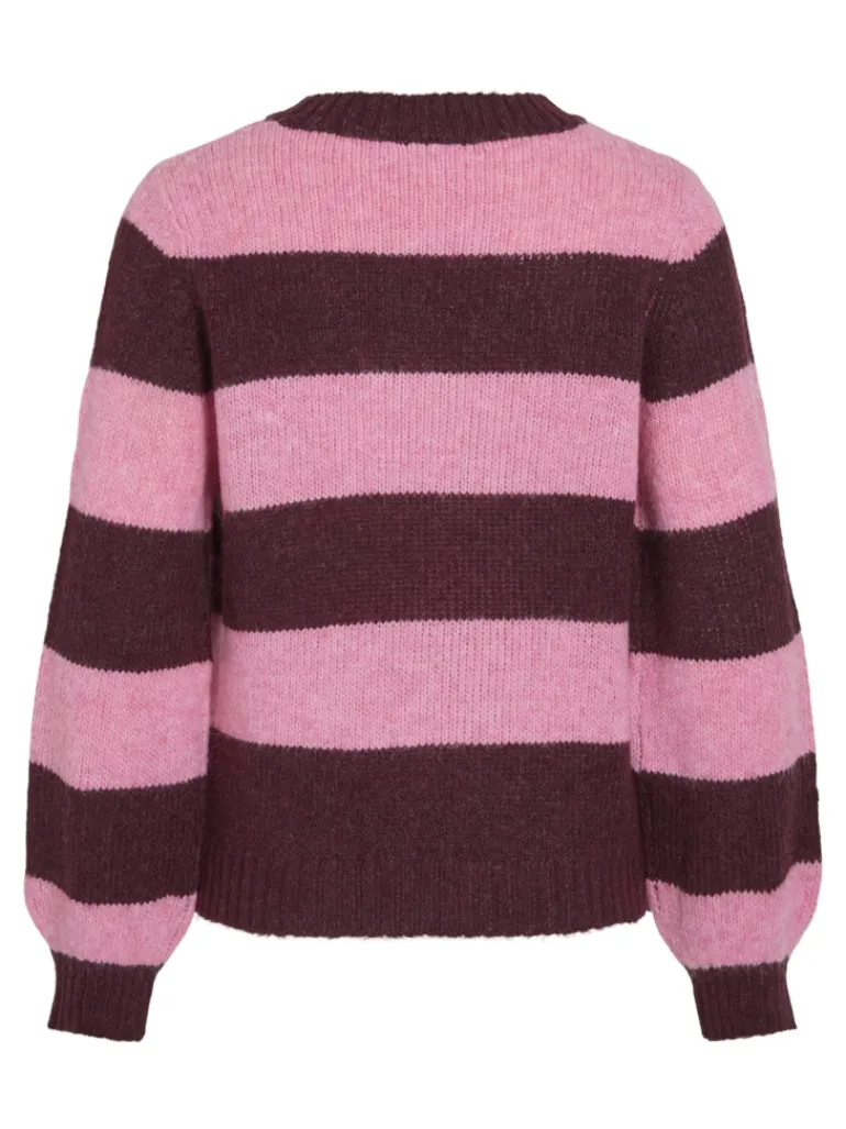 VIPOLANA NEW L/S STRIPE KNIT TOP fig