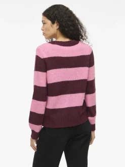 VIPOLANA NEW L/S STRIPE KNIT TOP fig