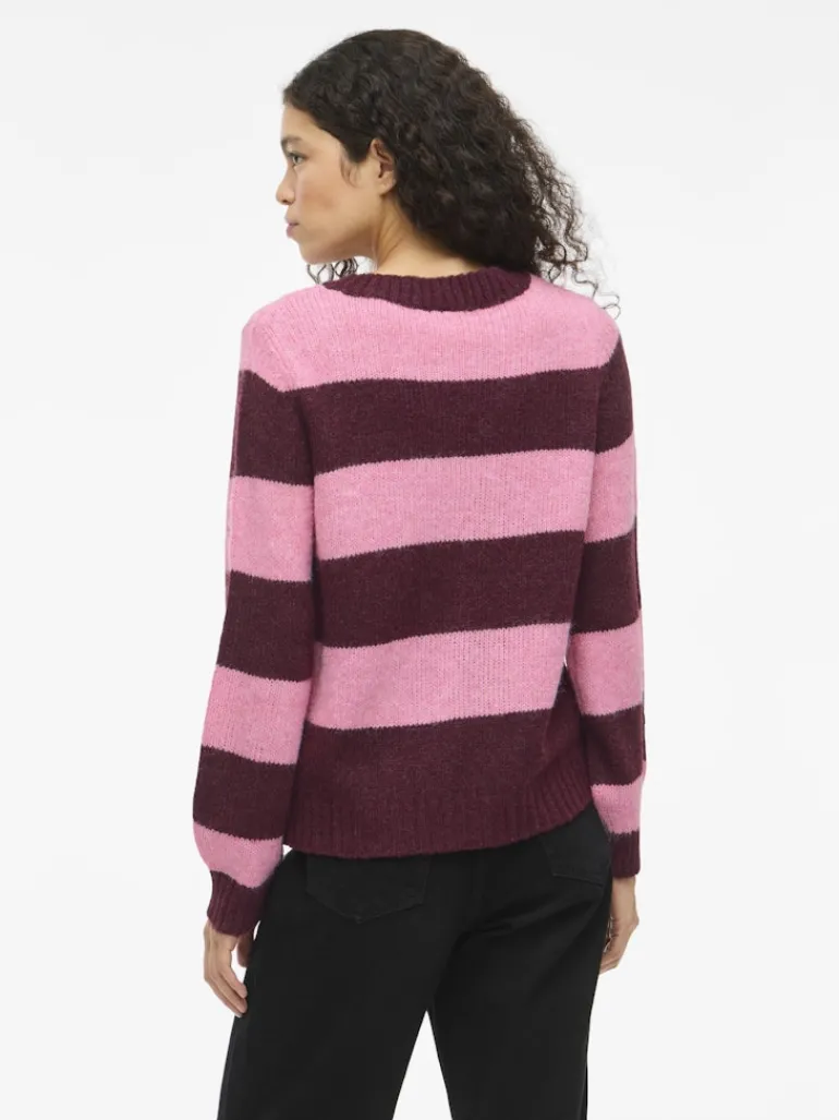 VIPOLANA NEW L/S STRIPE KNIT TOP fig