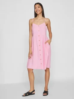 VIPRISILLA NEW S/L STRAP KNEE DRESS begonia pink