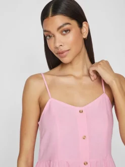VIPRISILLA NEW S/L STRAP KNEE DRESS begonia pink