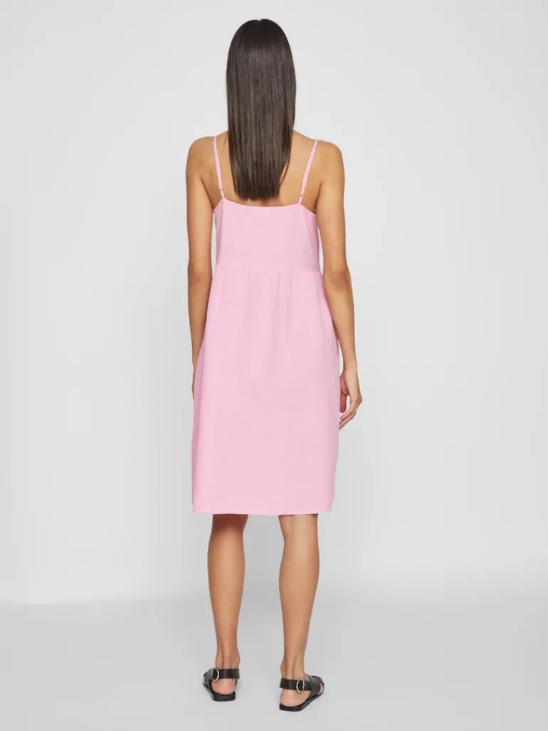 VIPRISILLA NEW S/L STRAP KNEE DRESS begonia pink