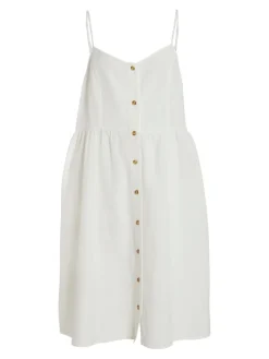 VIPRISILLA NEW S/L STRAP KNEE DRESS snow white