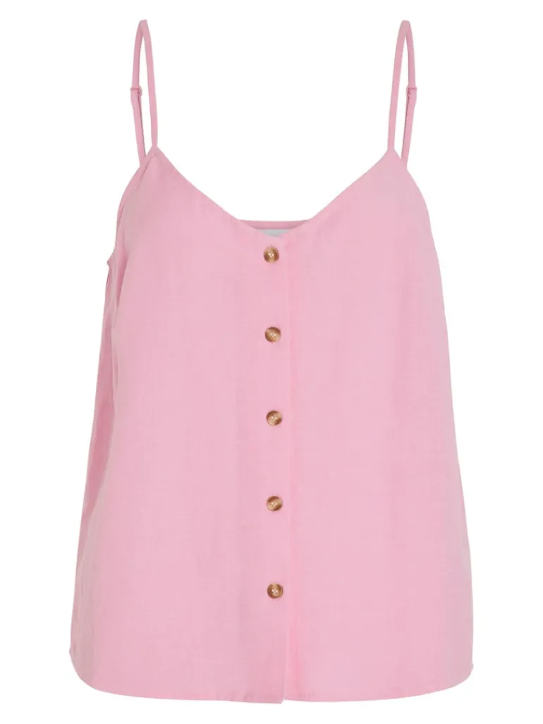 VIPRISILLA S/L BUTTON SINGLET begonia pink