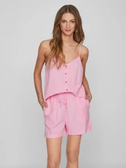 VIPRISILLA S/L BUTTON SINGLET begonia pink