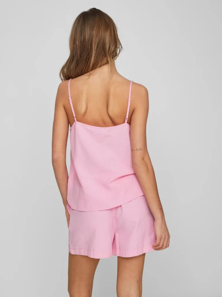VIPRISILLA S/L BUTTON SINGLET begonia pink