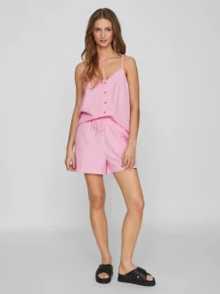 VIPRISILLA S/L BUTTON SINGLET begonia pink