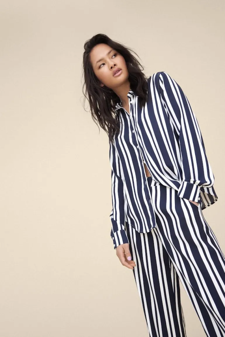 VIRASHA RW WIDE PANT/SU/PB navy blazer