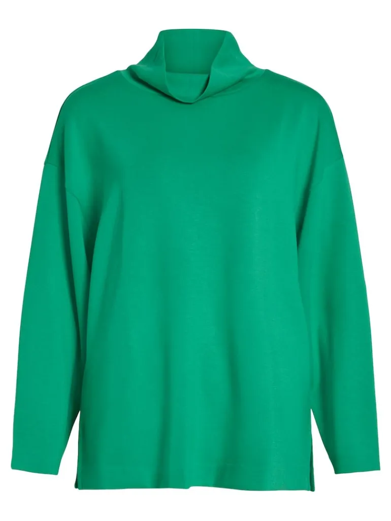 VIREFLECTA HIGH NECK L/S SWEAT TOP/SU bright green