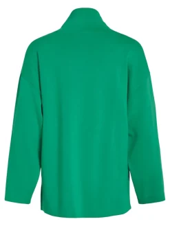 VIREFLECTA HIGH NECK L/S SWEAT TOP/SU bright green