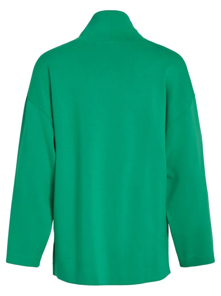 VIREFLECTA HIGH NECK L/S SWEAT TOP/SU bright green