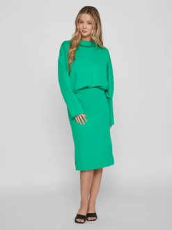 VIREFLECTA HIGH NECK L/S SWEAT TOP/SU bright green