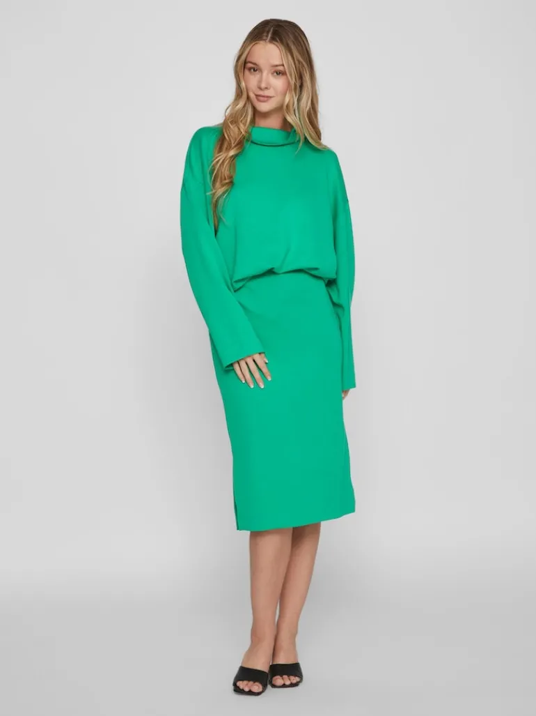 VIREFLECTA HIGH NECK L/S SWEAT TOP/SU bright green