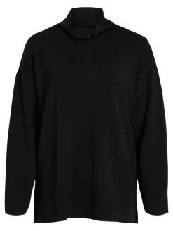 VIREFLECTA HIGH NECK L/S SWEAT TOP/SU black